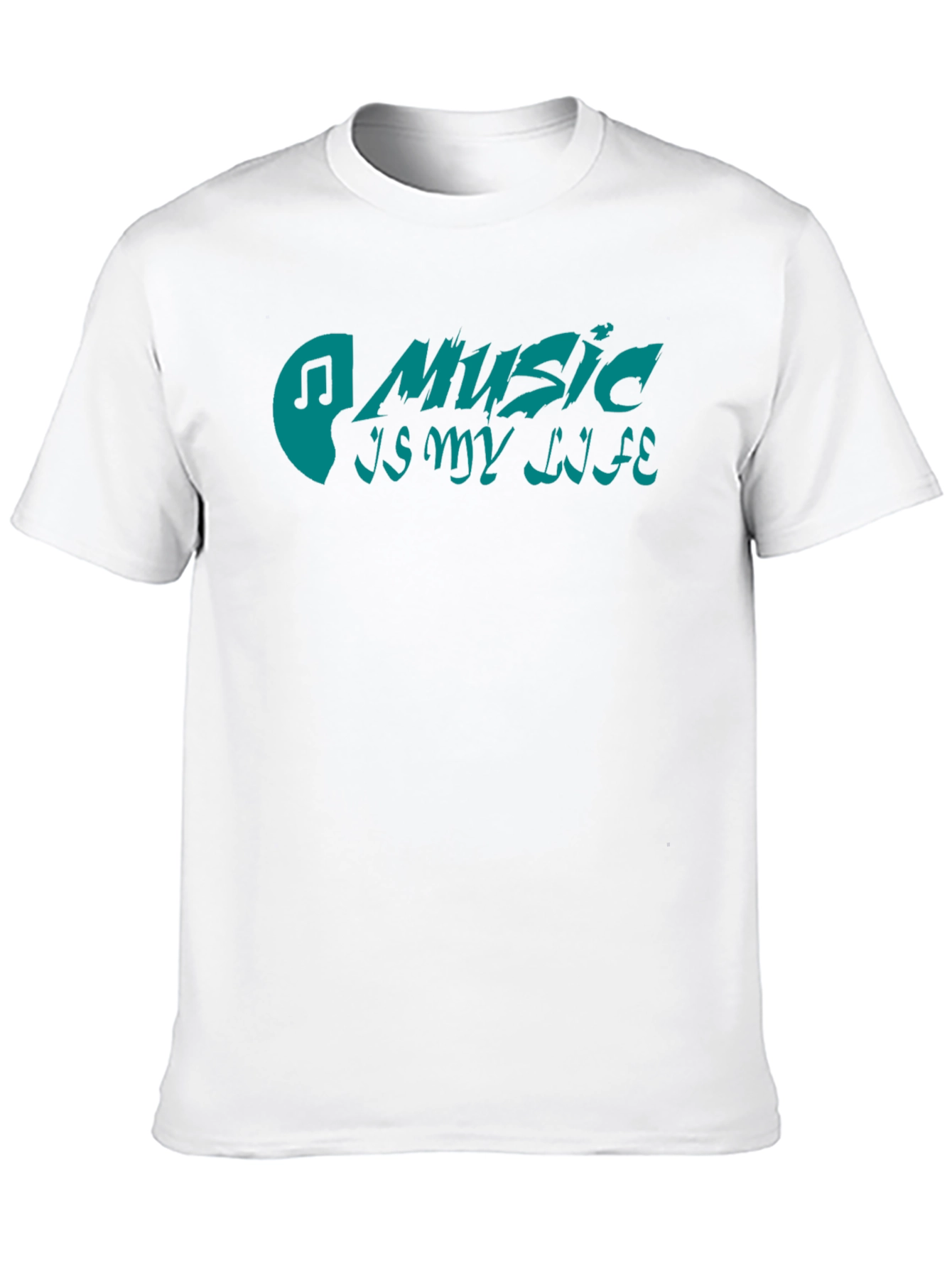 Music Is My Life Black Graphic Tee