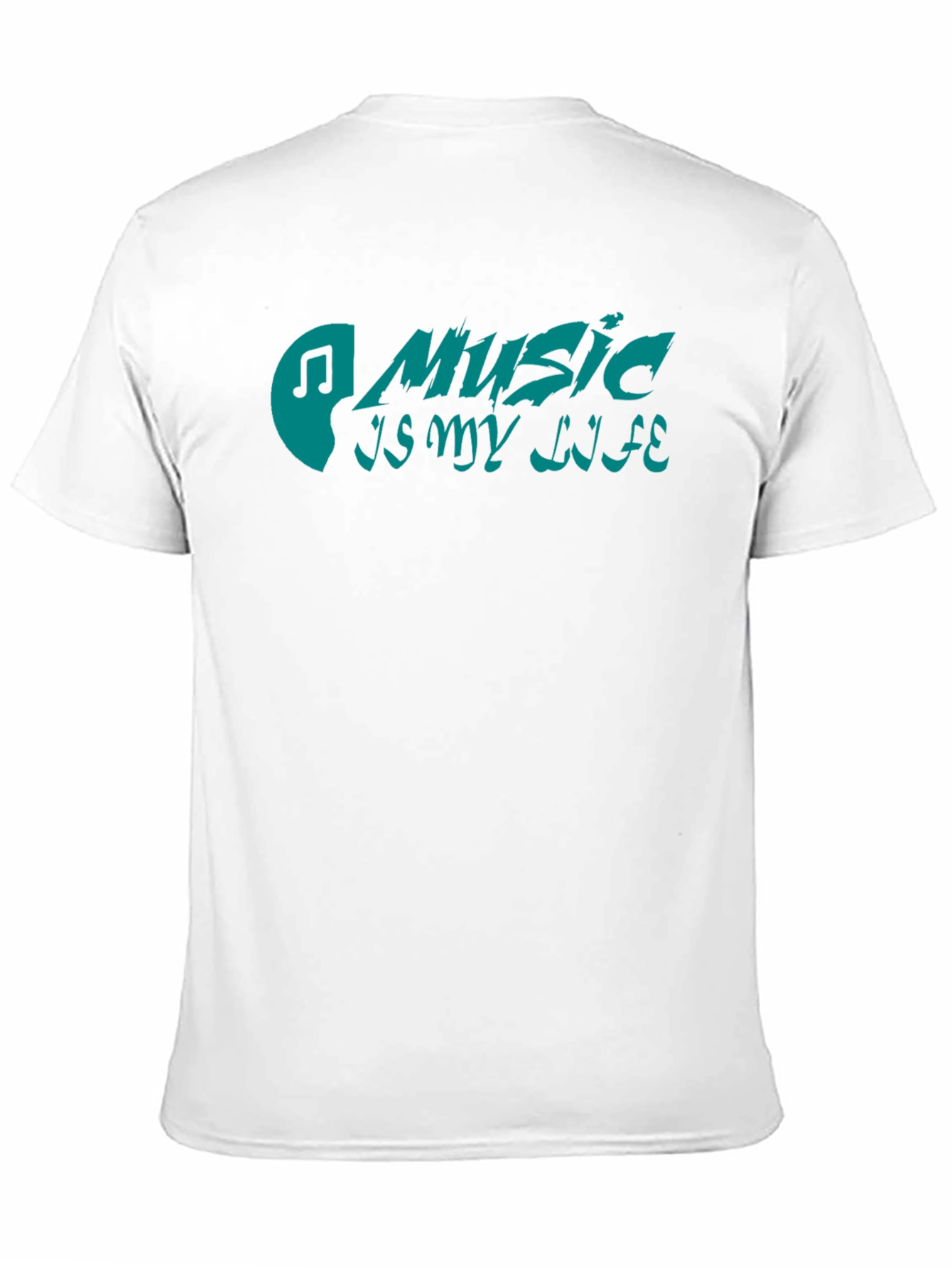 Music Is My Life Black Graphic Tee