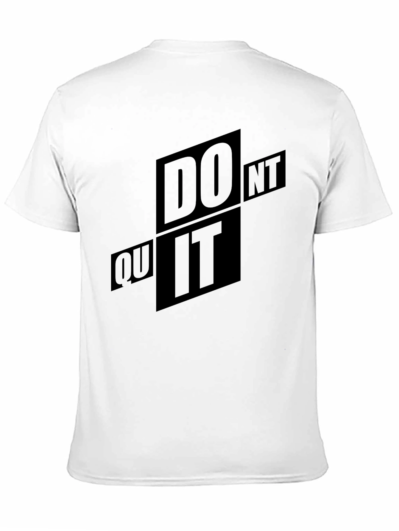 Motivational Do It Black Graphic T-Shirt