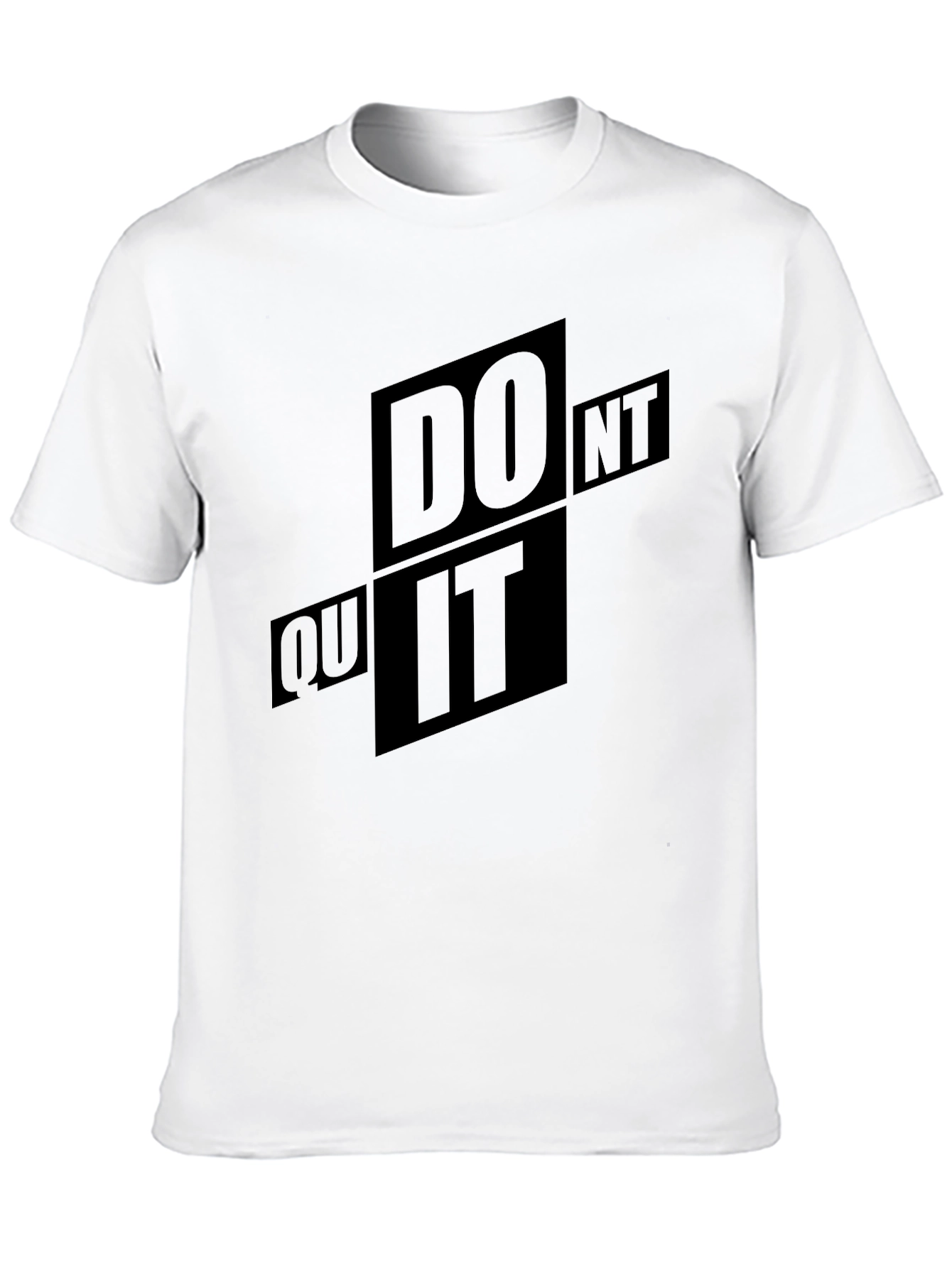Motivational Do It Black Graphic T-Shirt