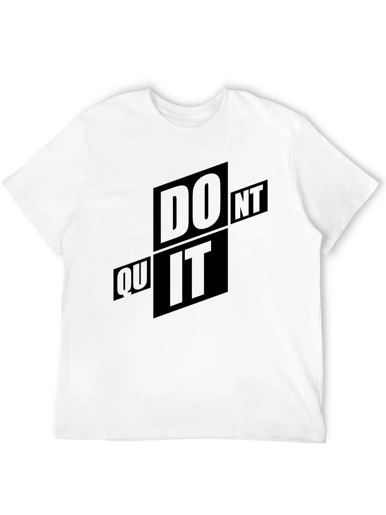 Motivational Do It Black Graphic T-Shirt