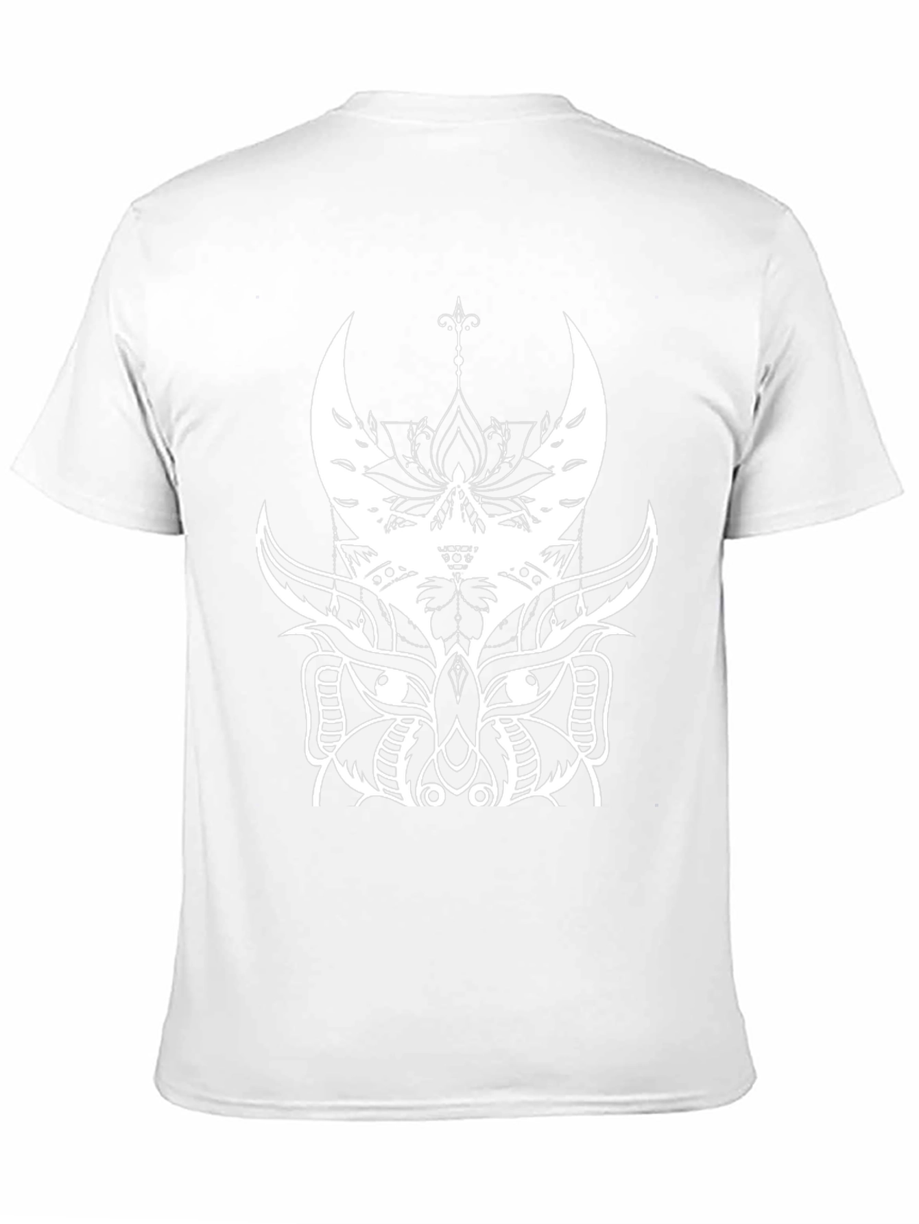 Abstract Owl Graphic Black T-Shirt
