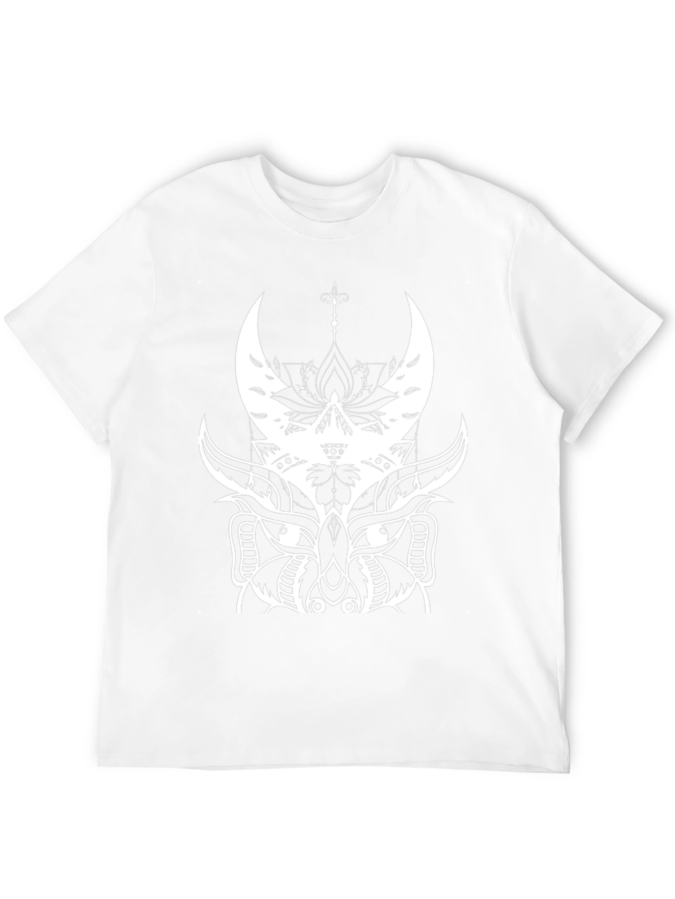 Abstract Owl Graphic Black T-Shirt