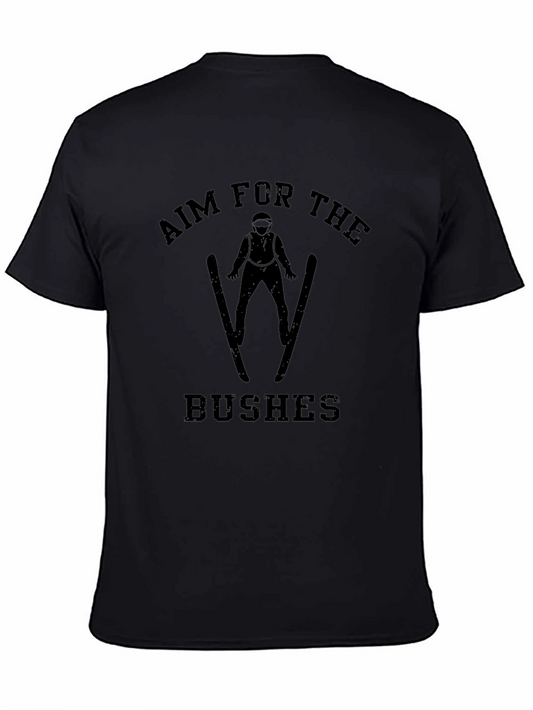 Aim For The Bushes T-Shirt - Ski Jumper Design