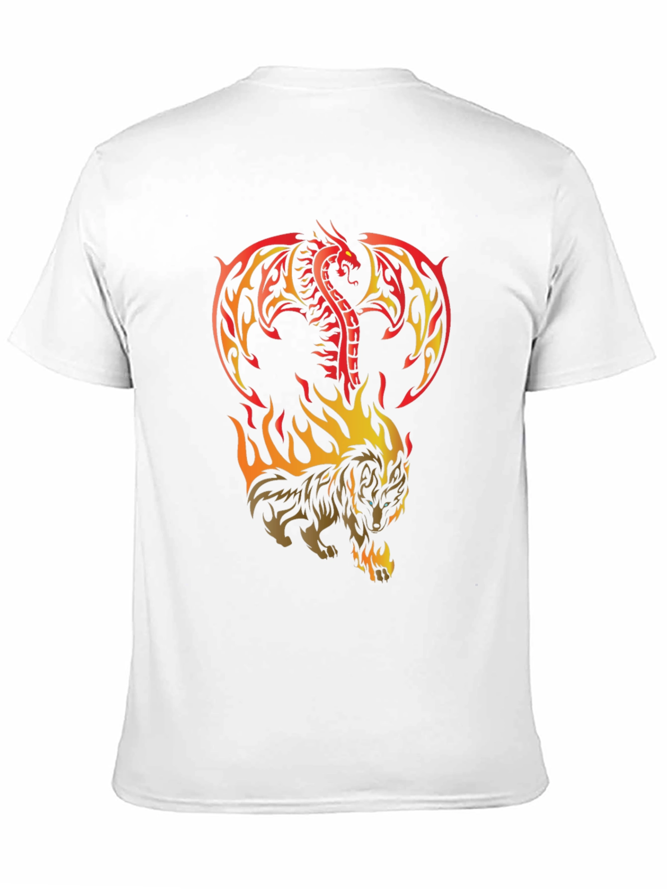 Dragon & Wolf Fire T-Shirt