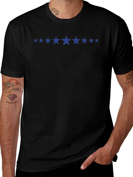 Starry Night Tee - Mens Black Crewneck T-Shirt