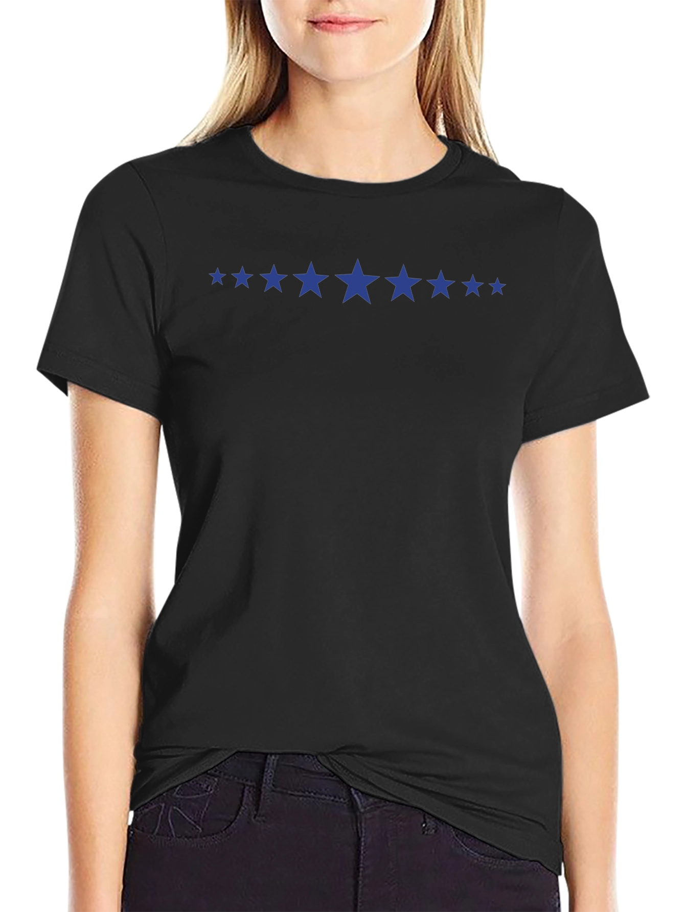 Starry Night Tee - Mens Black Crewneck T-Shirt