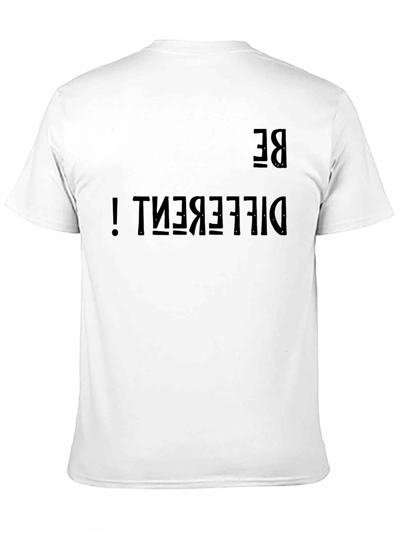 Be Different Graphic Tee - Black Cotton Casual Shirt