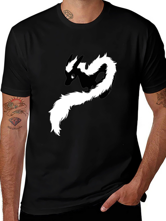 Skunk Graphic Tee - Black Cotton T-Shirt