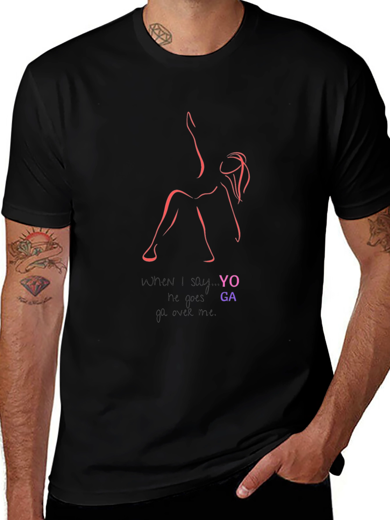Yoga Lovers Graphic T-Shirt