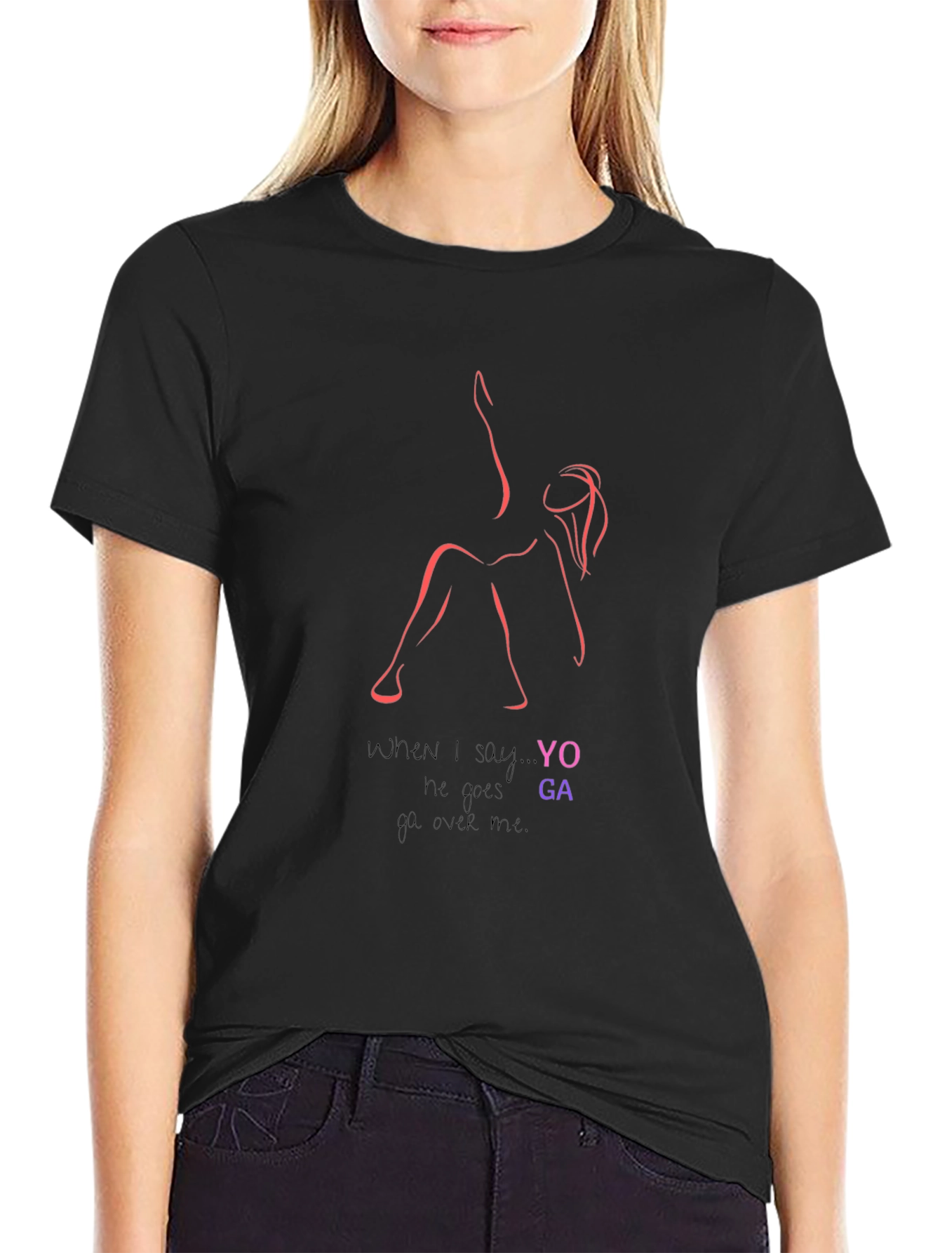 Yoga Lovers Graphic T-Shirt