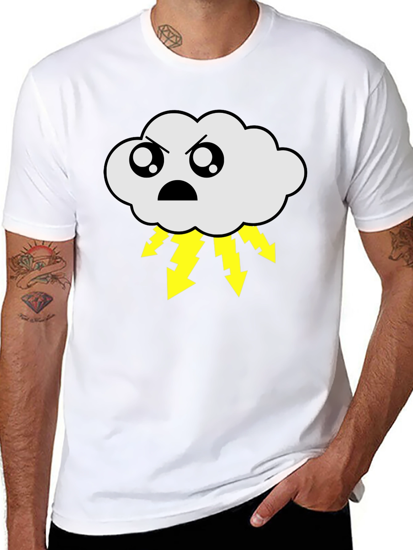 Stormy Cloud T-Shirt - Angry Weather Tee
