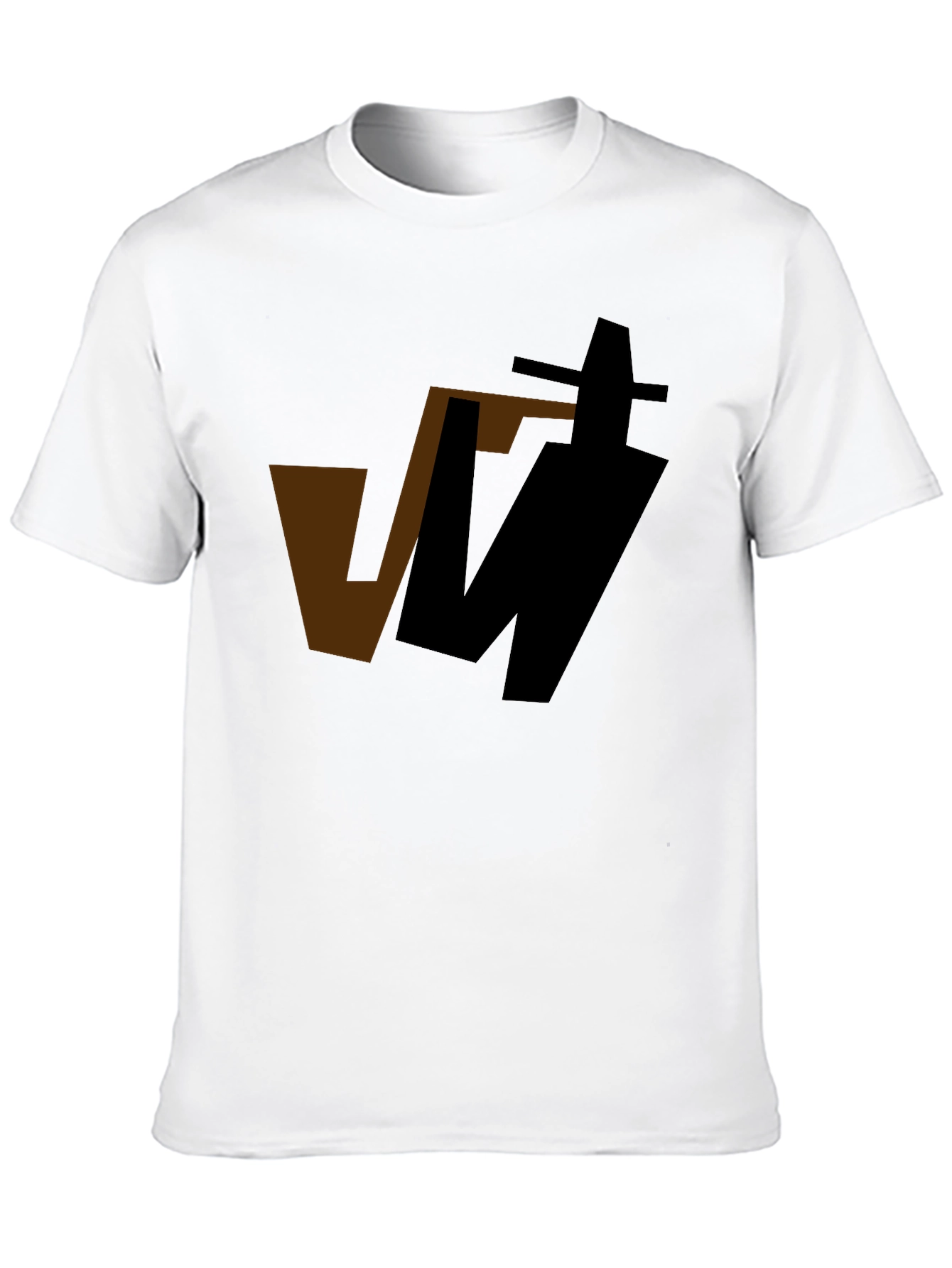 Abstract Graphic Black T-Shirt