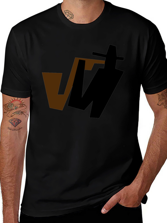 Abstract Graphic Black T-Shirt