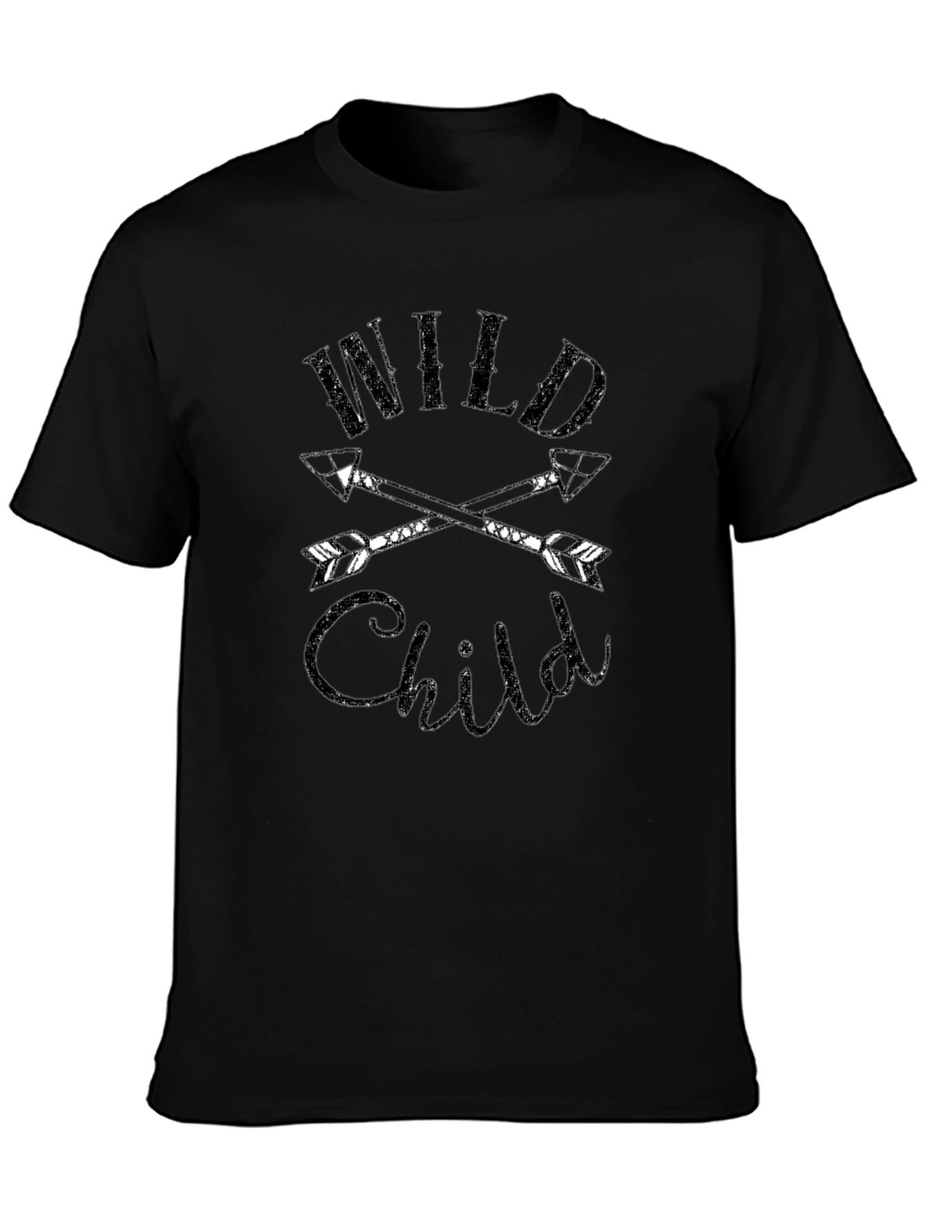 Wild Child Graphic Tee - Unisex Black T-Shirt