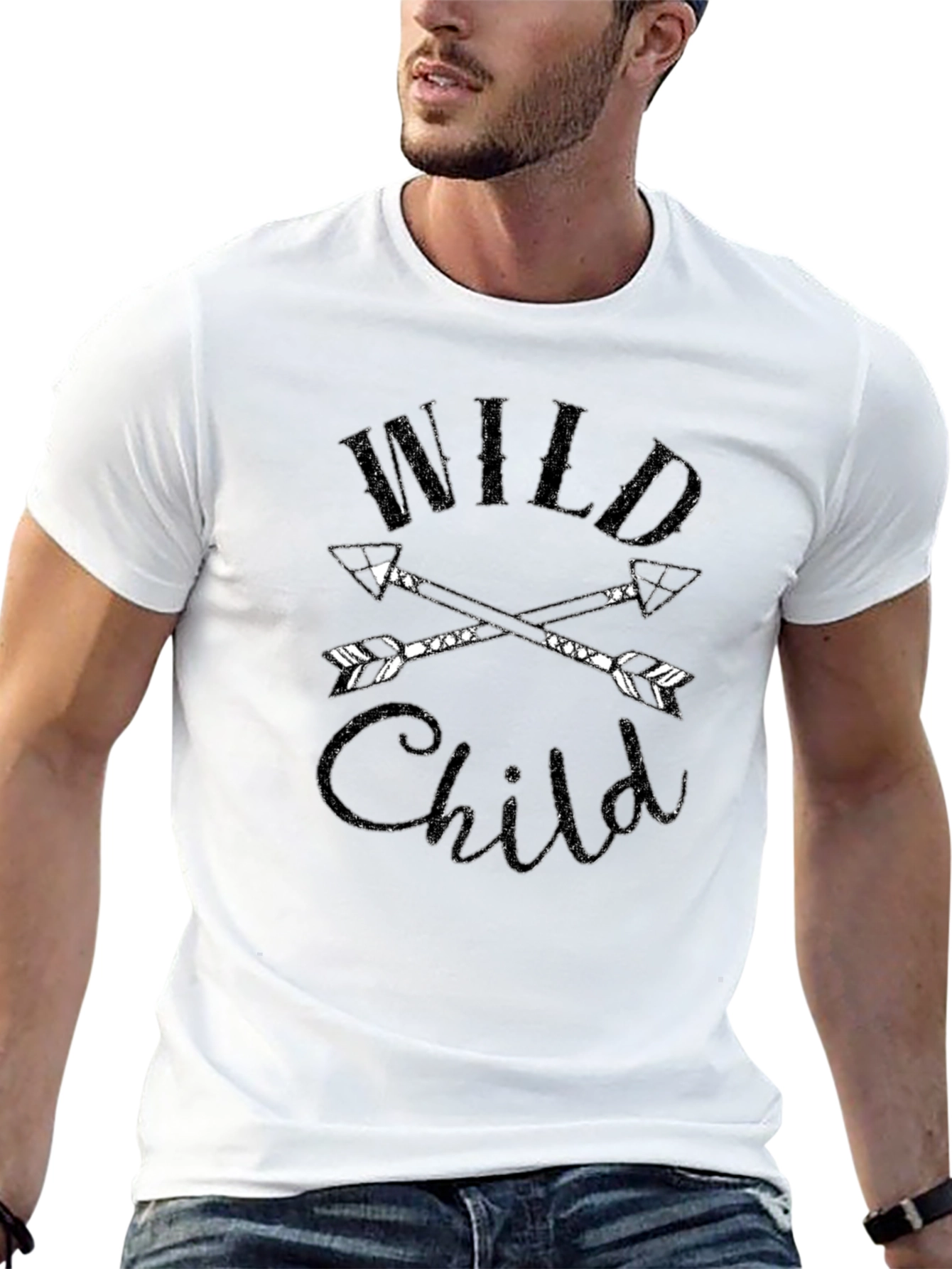 Wild Child Graphic Tee - Unisex Black T-Shirt