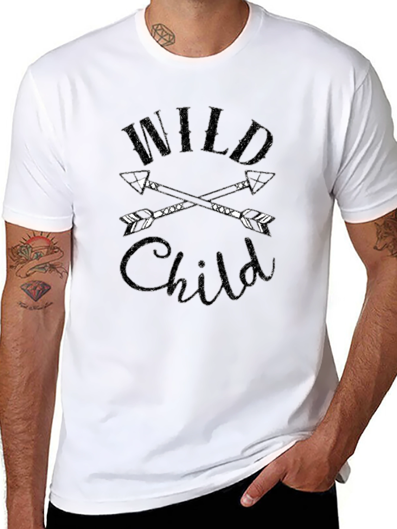 Wild Child Graphic Tee - Unisex Black T-Shirt