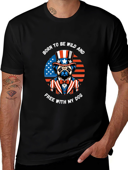 Born to Be Wild Pug T-Shirt