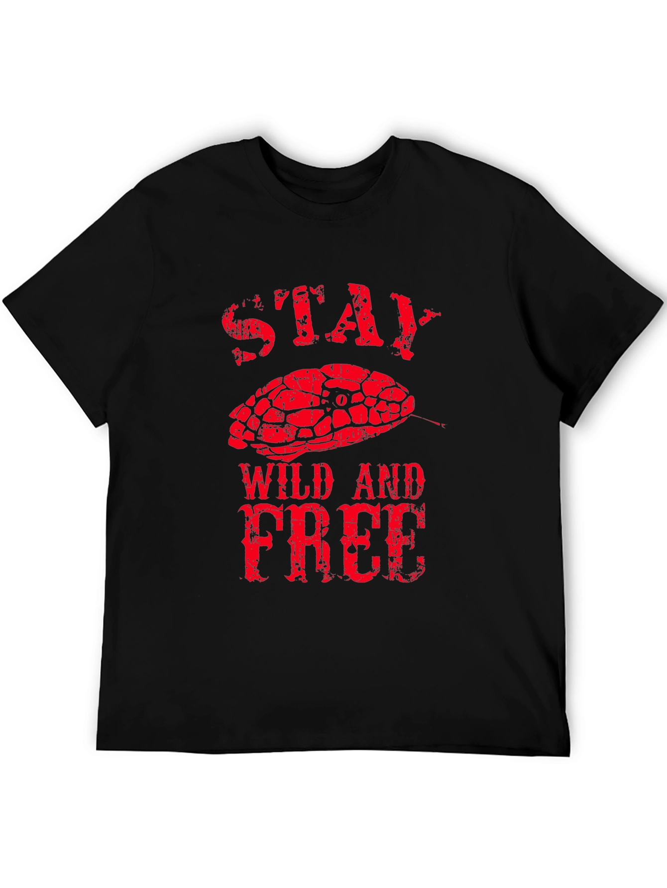 Stay Wild and Free Snake Graphic Tee