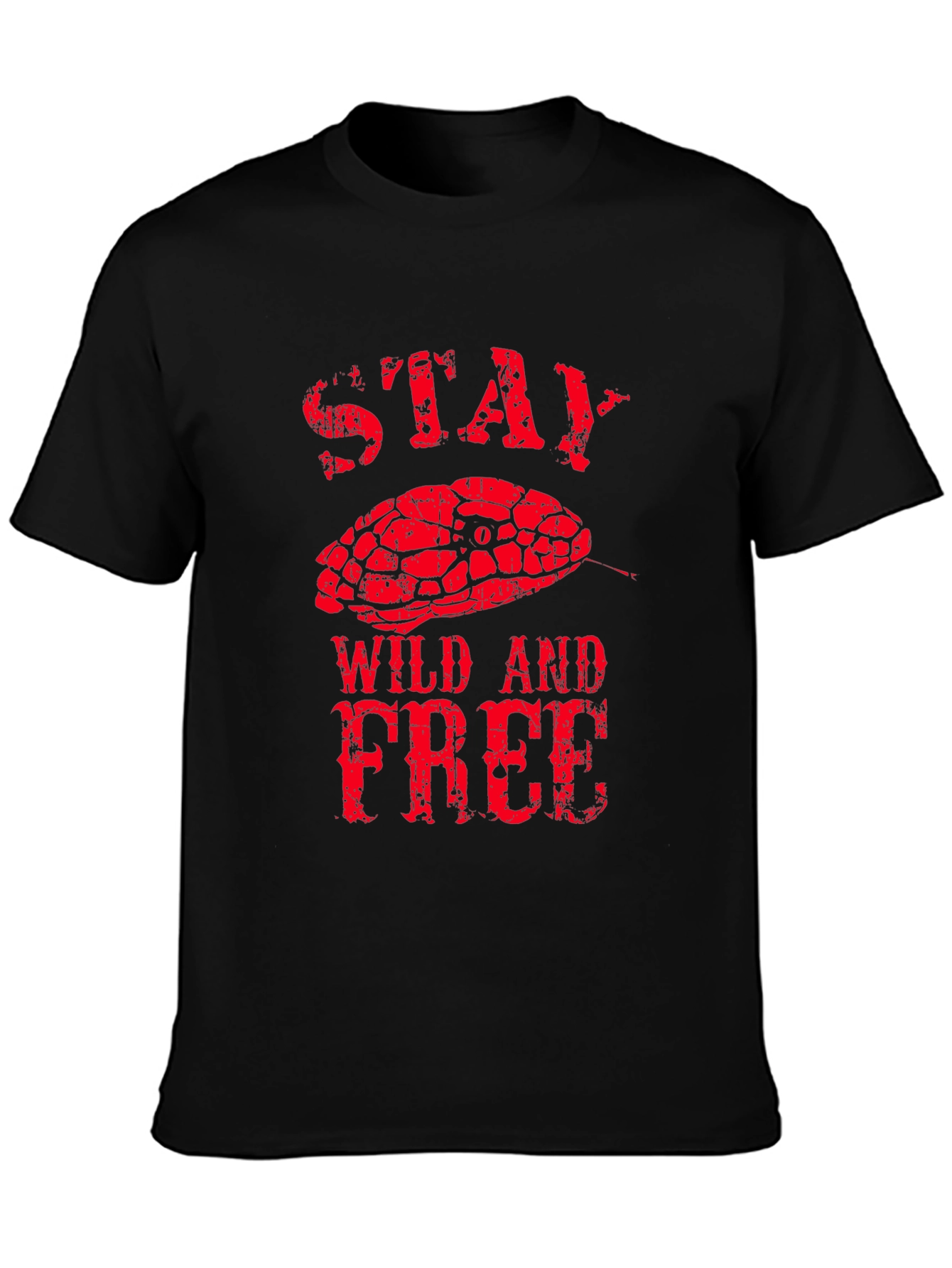 Stay Wild and Free Snake Graphic Tee