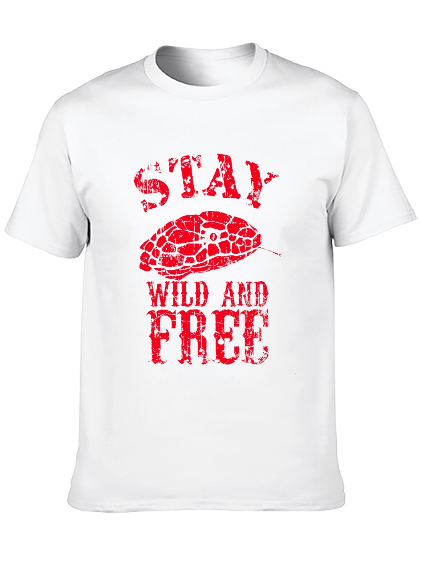 Stay Wild and Free Snake Graphic Tee