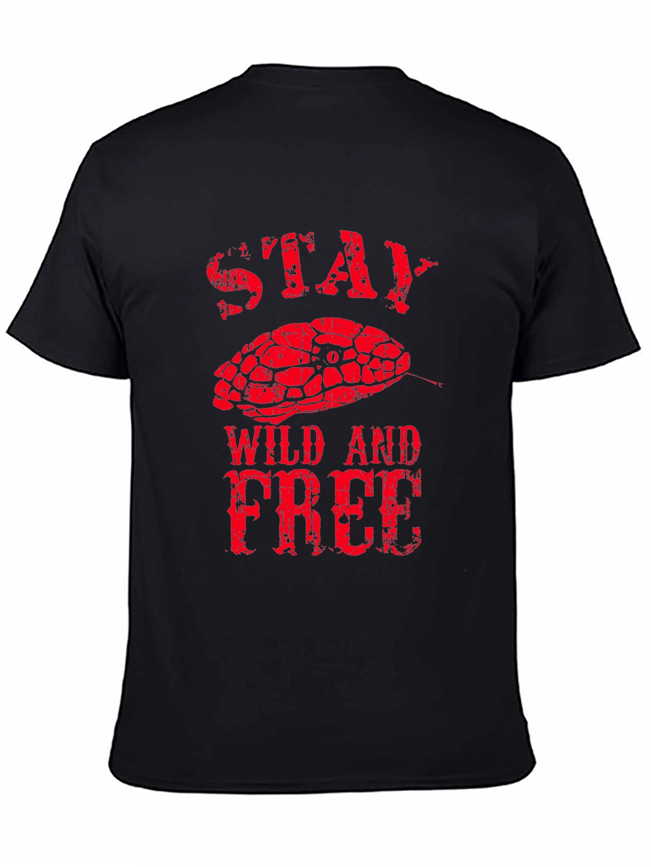 Stay Wild and Free Snake Graphic Tee