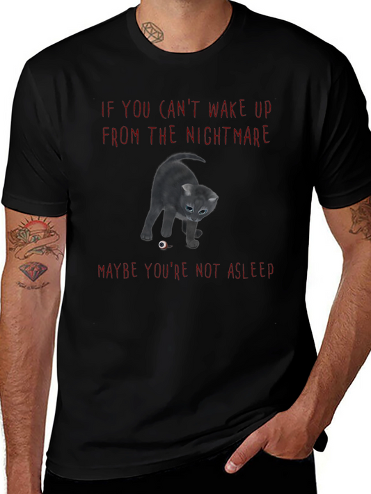 Nightmare Cat T-Shirt - Spooky Graphic Tee