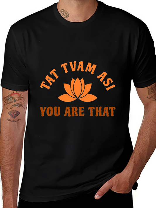 Tat Tvam Asi T-Shirt - You Are That Black Tee