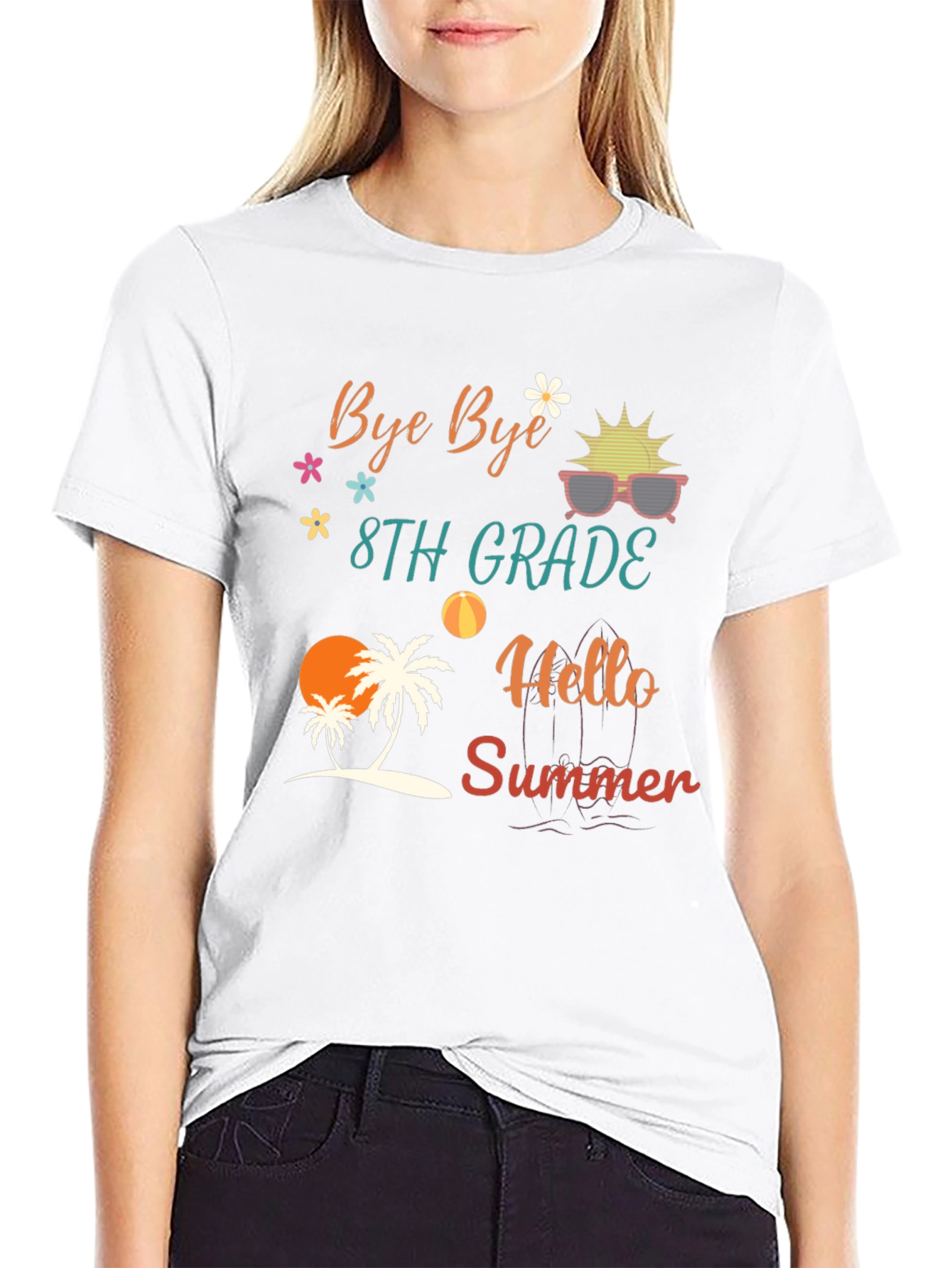 Bye Bye 8th Grade Hello Summer T-Shirt