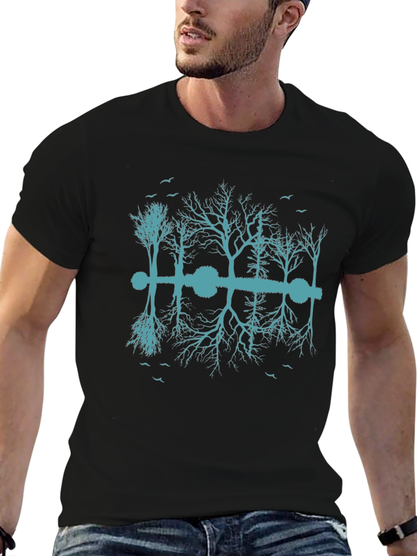 Acoustic Reflection Tee - Guitar Trees Design