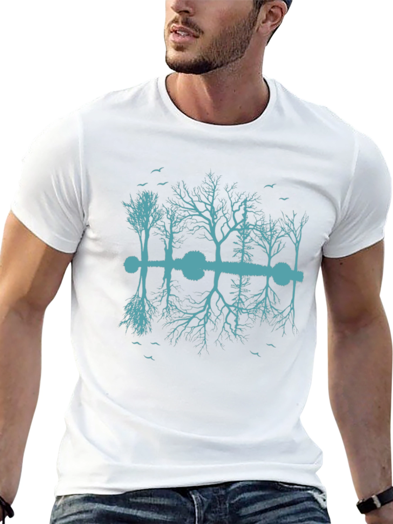 Acoustic Reflection Tee - Guitar Trees Design