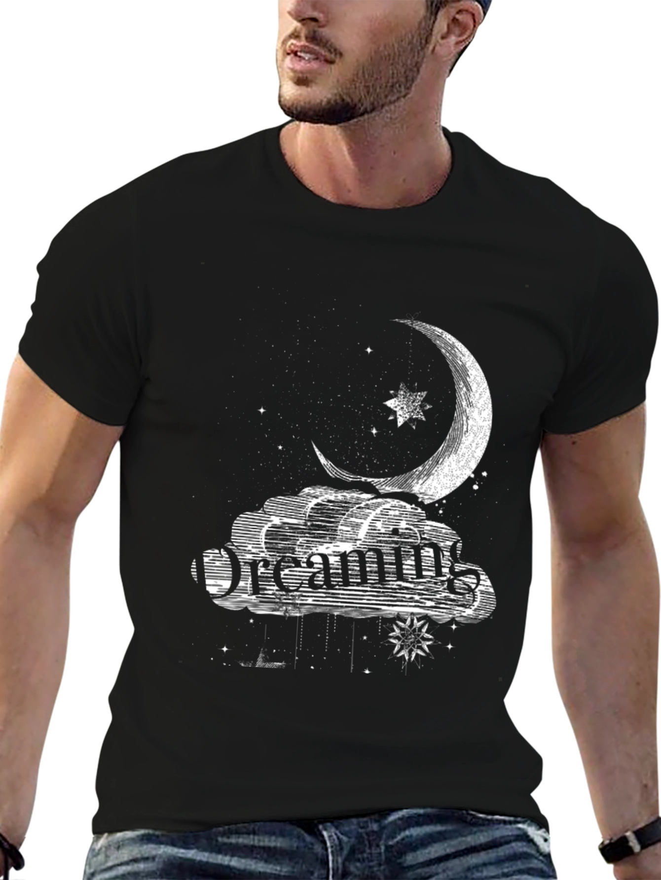 Dreaming Moon Graphic T-Shirt