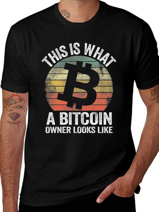 Bitcoin Owner Graphic Tee - Black Cotton T-Shirt
