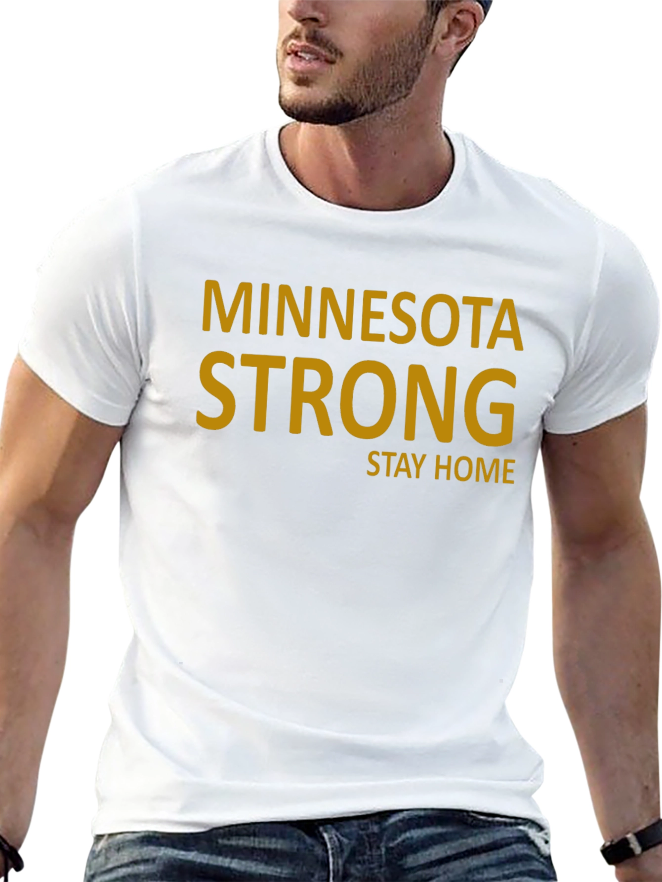 Minnesota Strong Stay Home Black Tee
