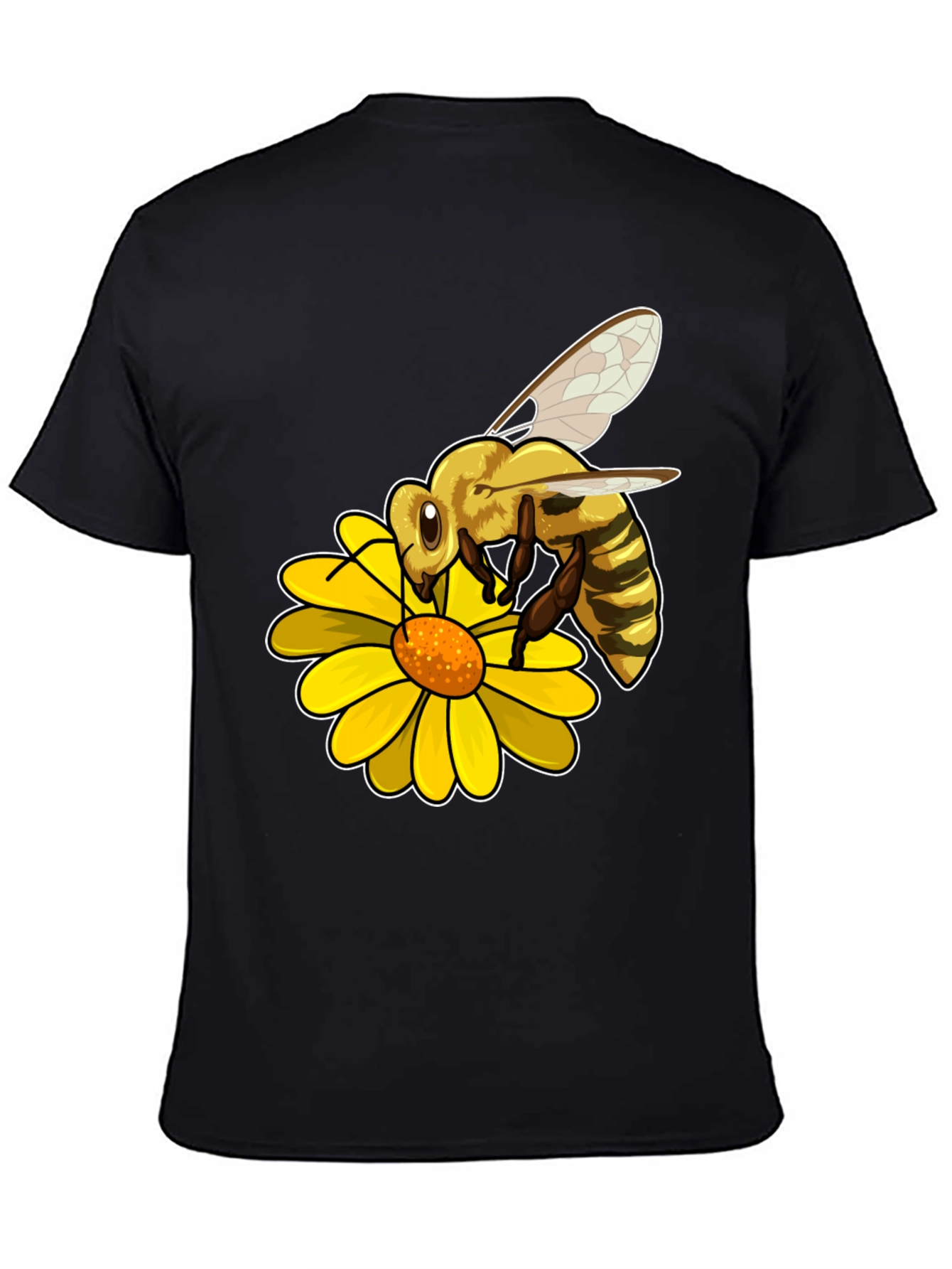 Bee on Flower Graphic Tee - Nature Lover T-Shirt