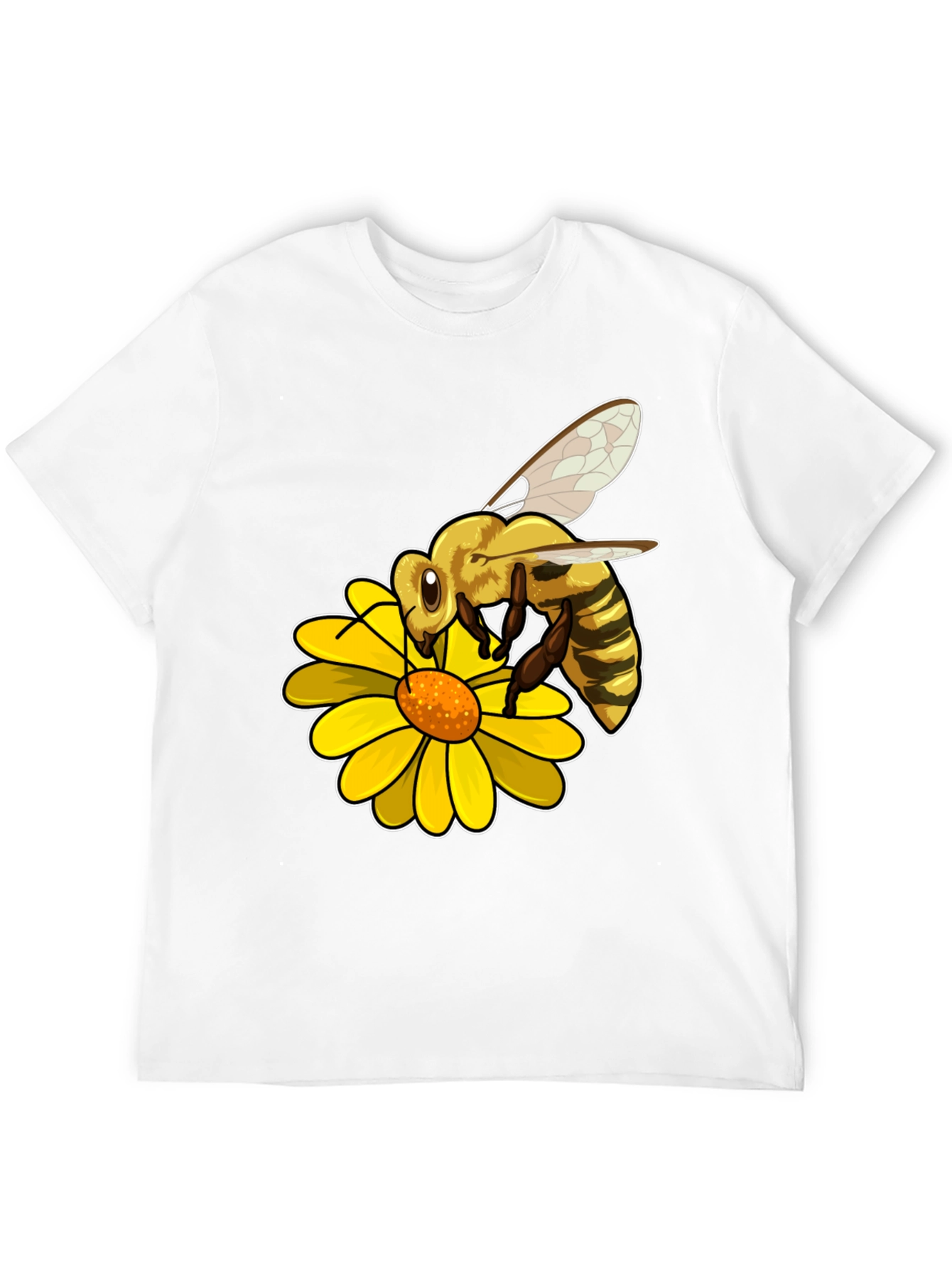 Bee on Flower Graphic Tee - Nature Lover T-Shirt