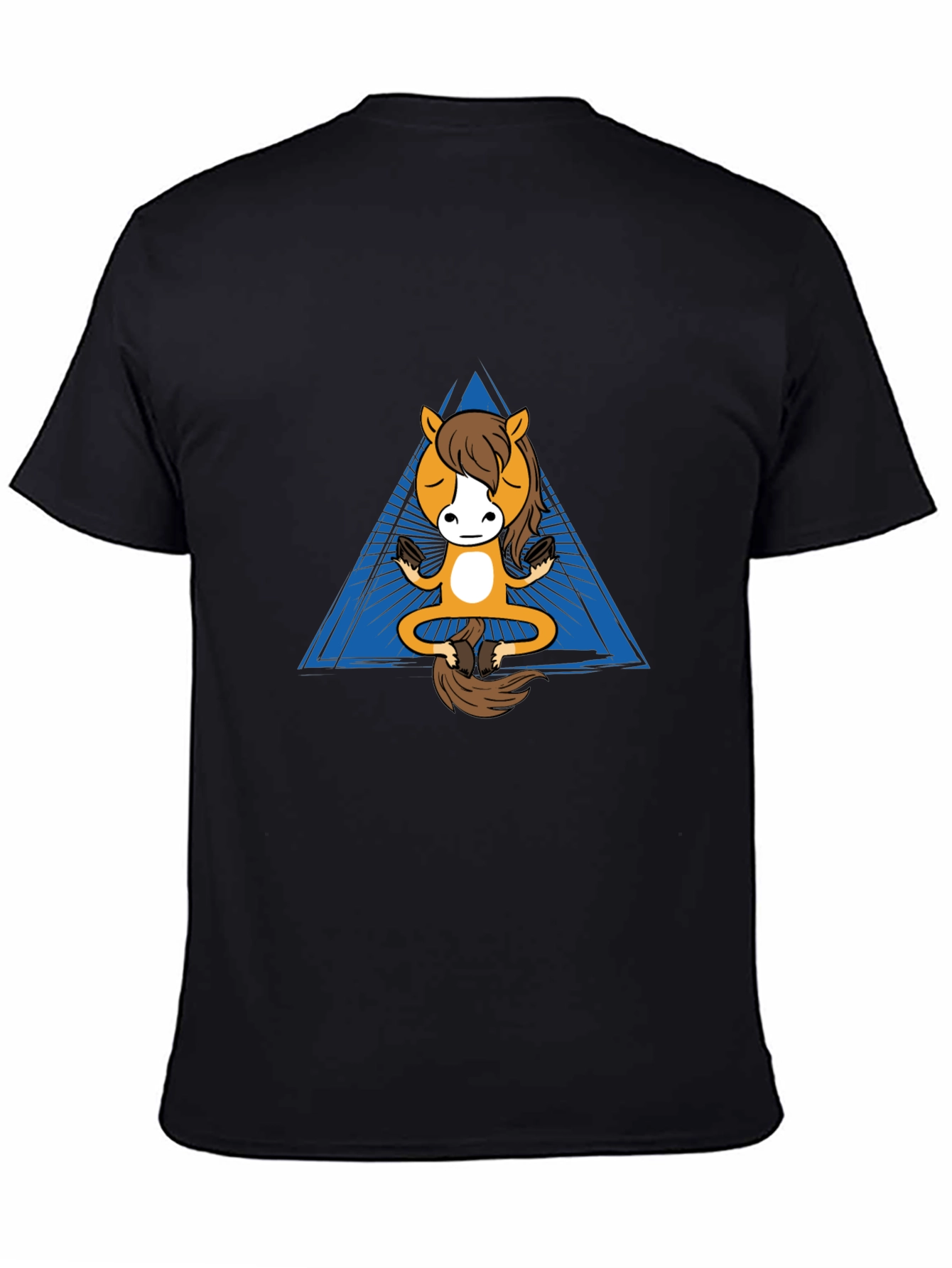 Zen Horse T-Shirt - Meditating Equine Design