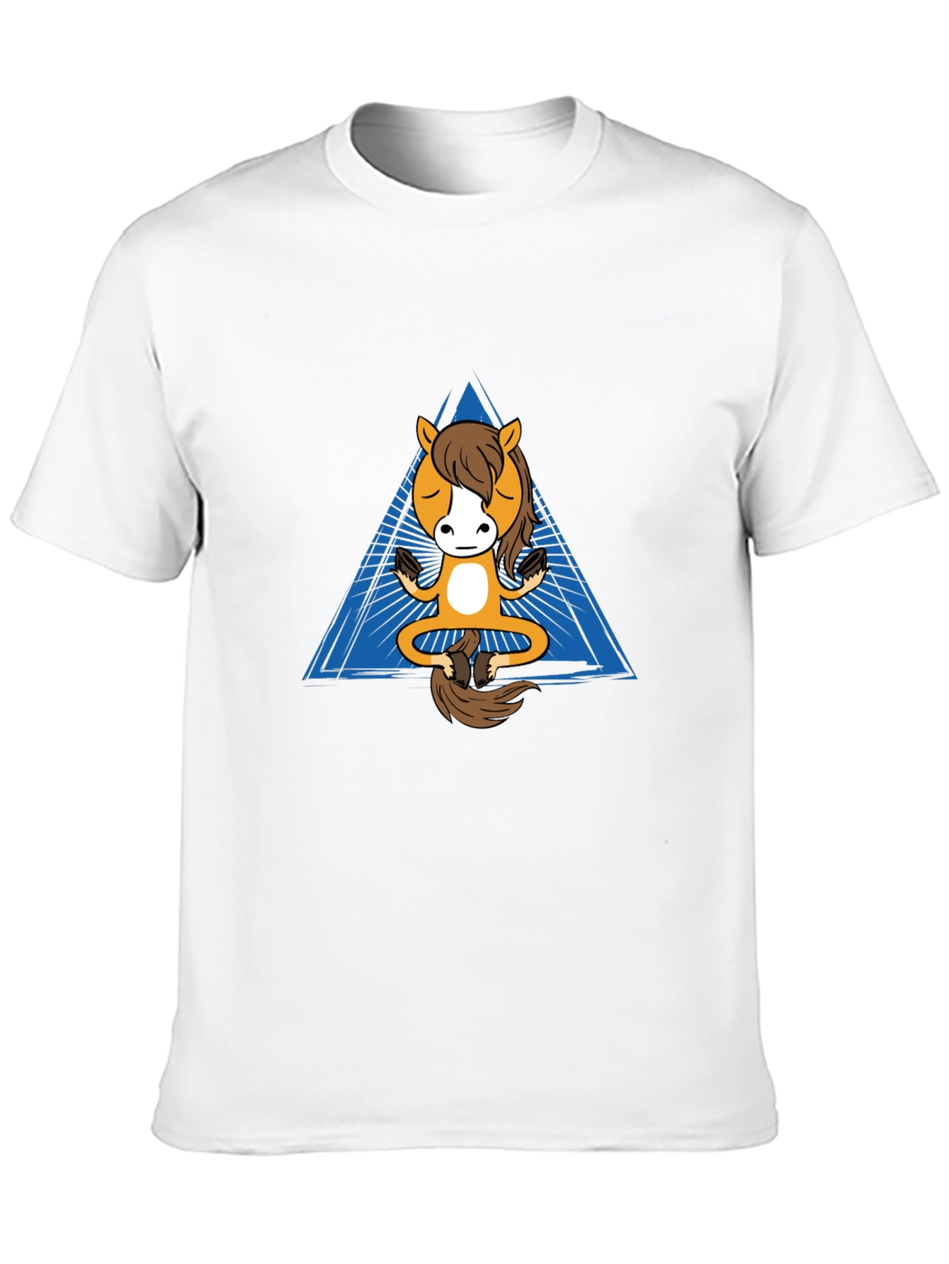 Zen Horse T-Shirt - Meditating Equine Design