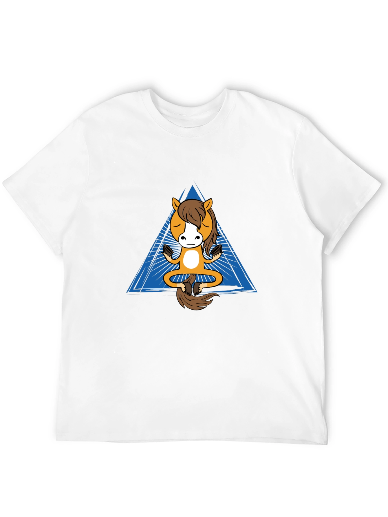 Zen Horse T-Shirt - Meditating Equine Design