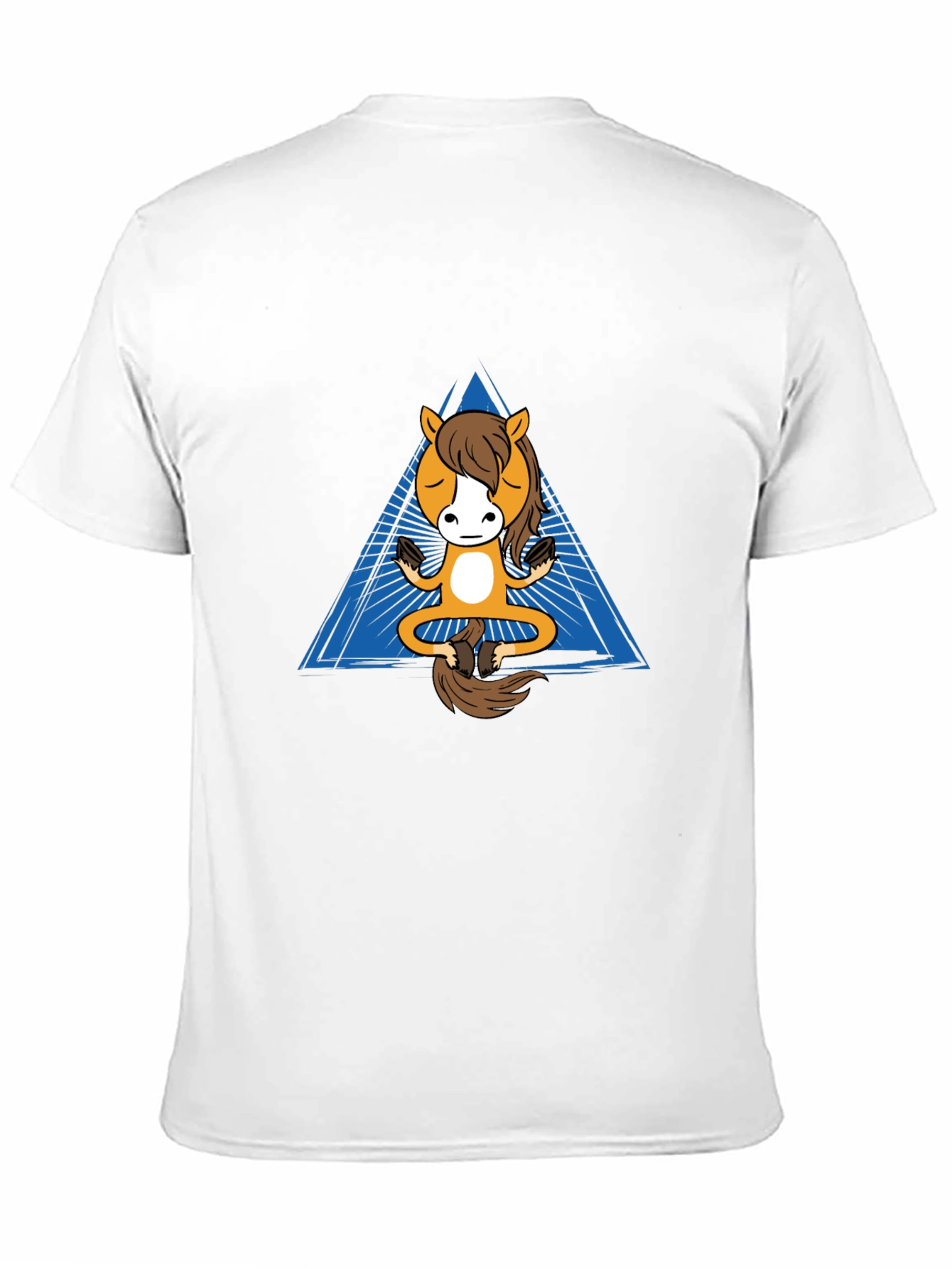Zen Horse T-Shirt - Meditating Equine Design