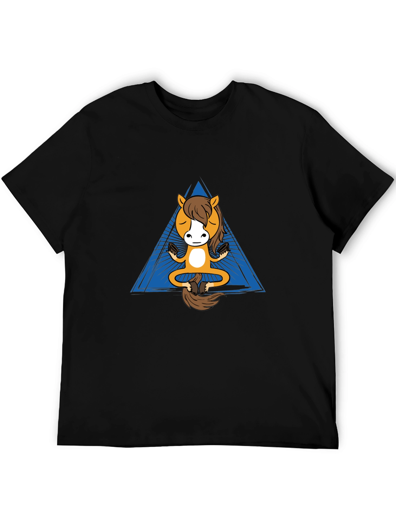 Zen Horse T-Shirt - Meditating Equine Design