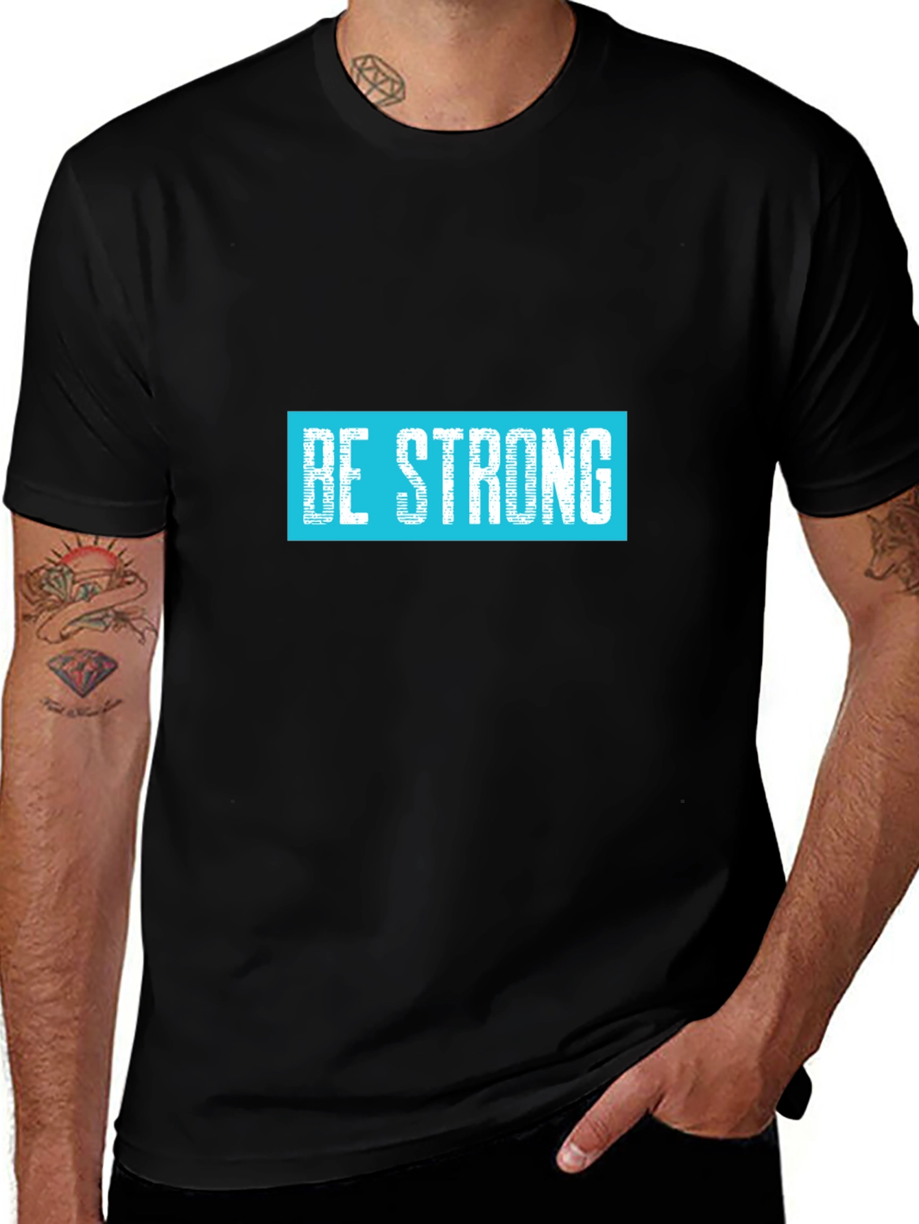 Be Strong Graphic Tee - Motivational T-Shirt