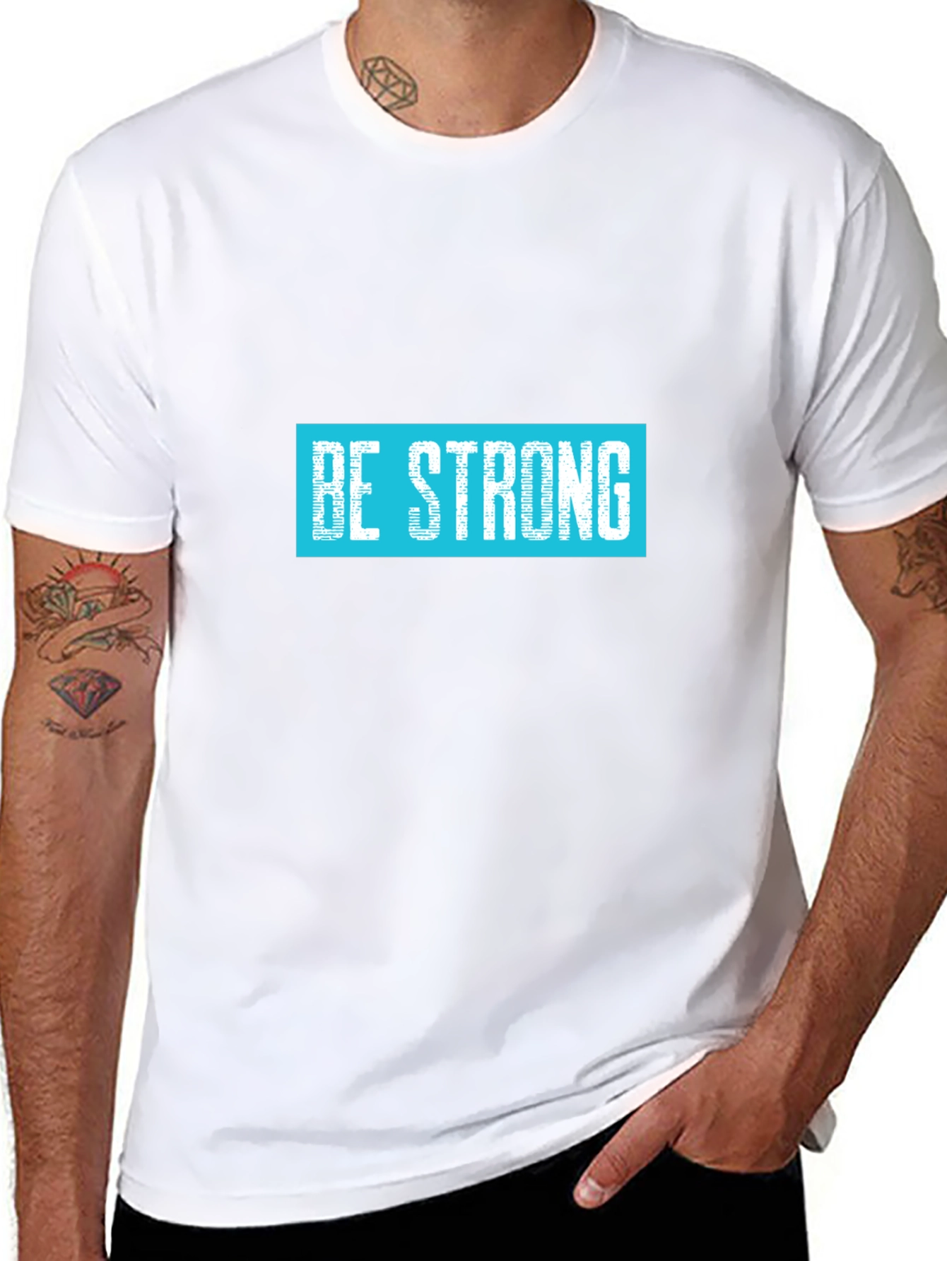 Be Strong Graphic Tee - Motivational T-Shirt