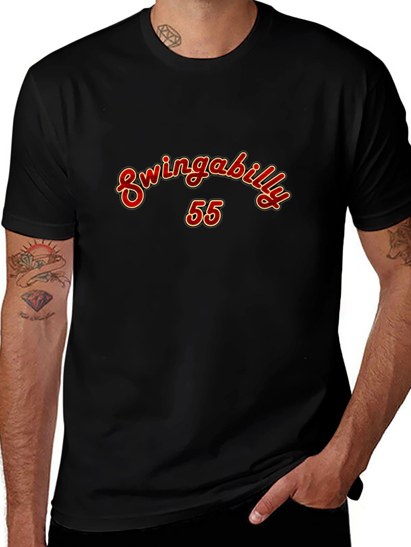 Swingabilly 55 Black T-Shirt