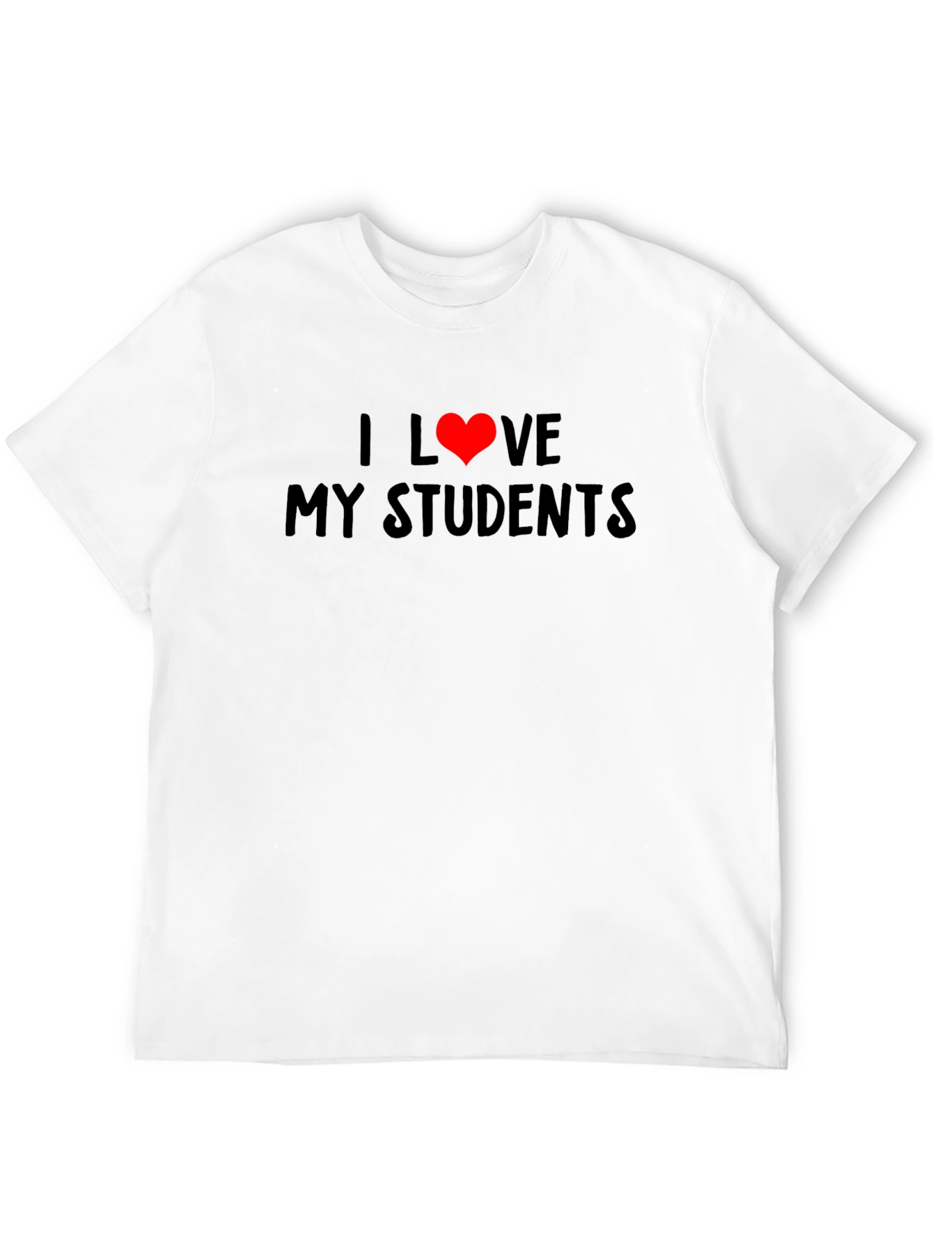 I Love My Students Black T-Shirt