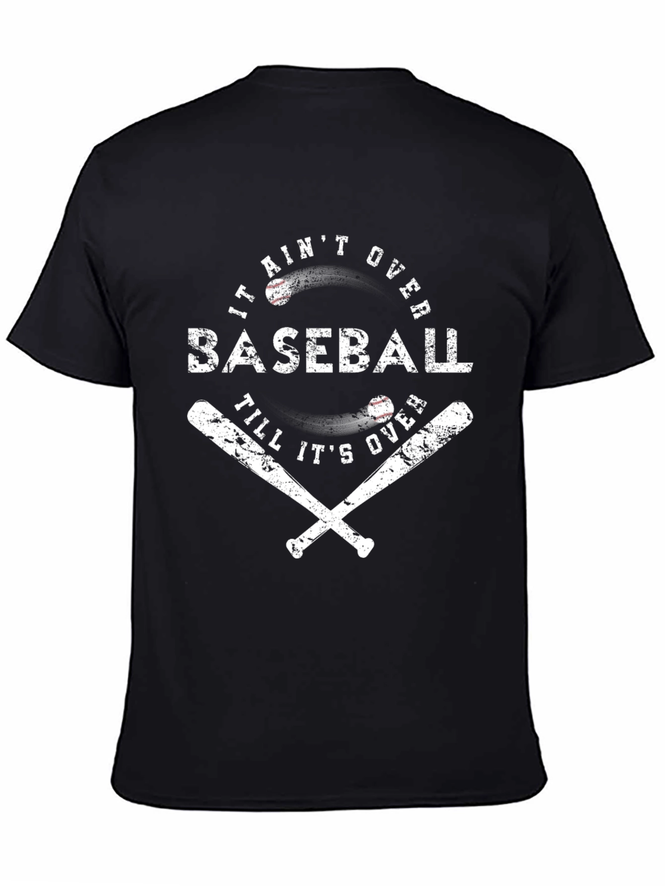 Baseball Graphic Tee - It Aint Over T-Shirt