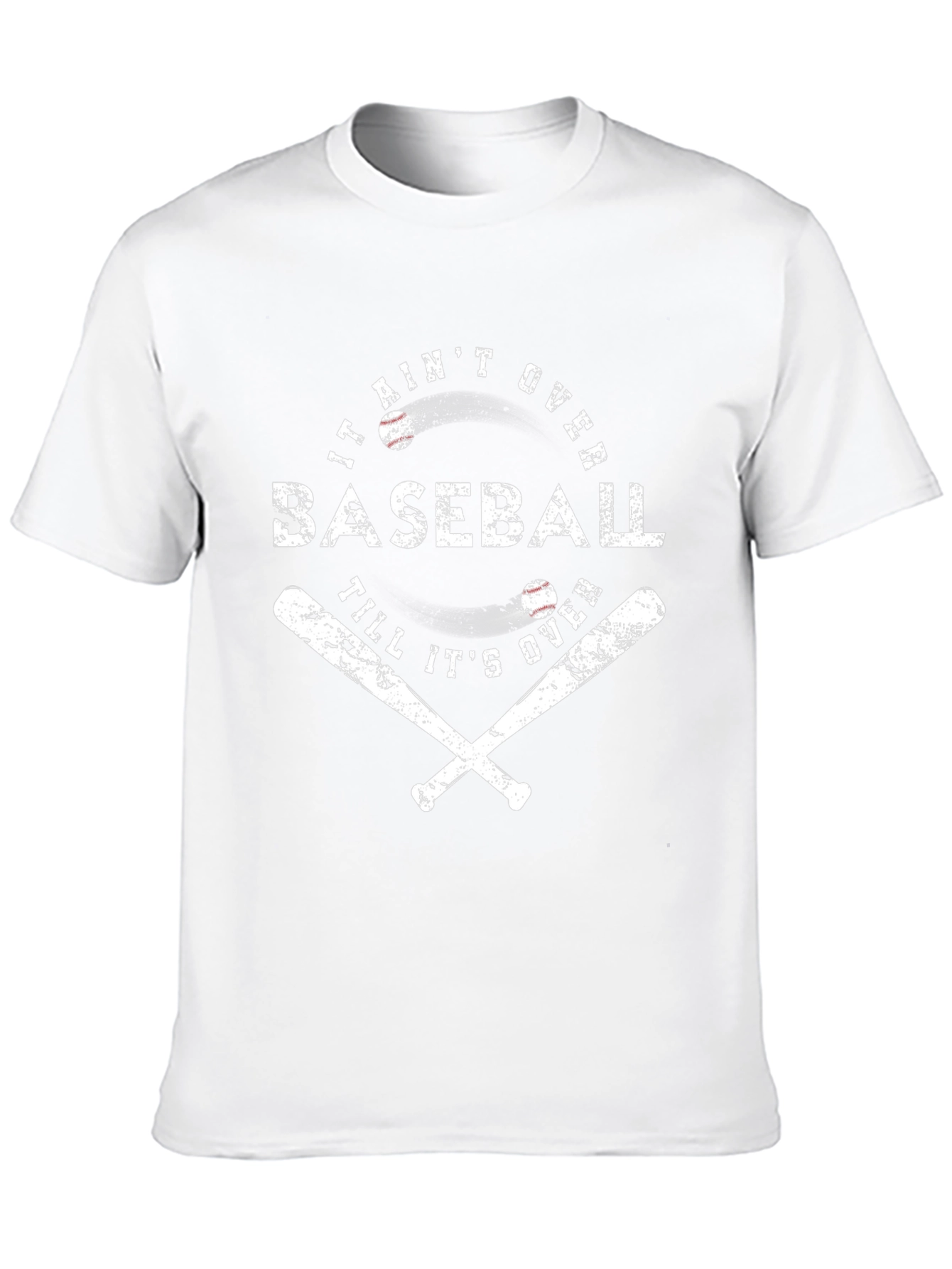 Baseball Graphic Tee - It Aint Over T-Shirt