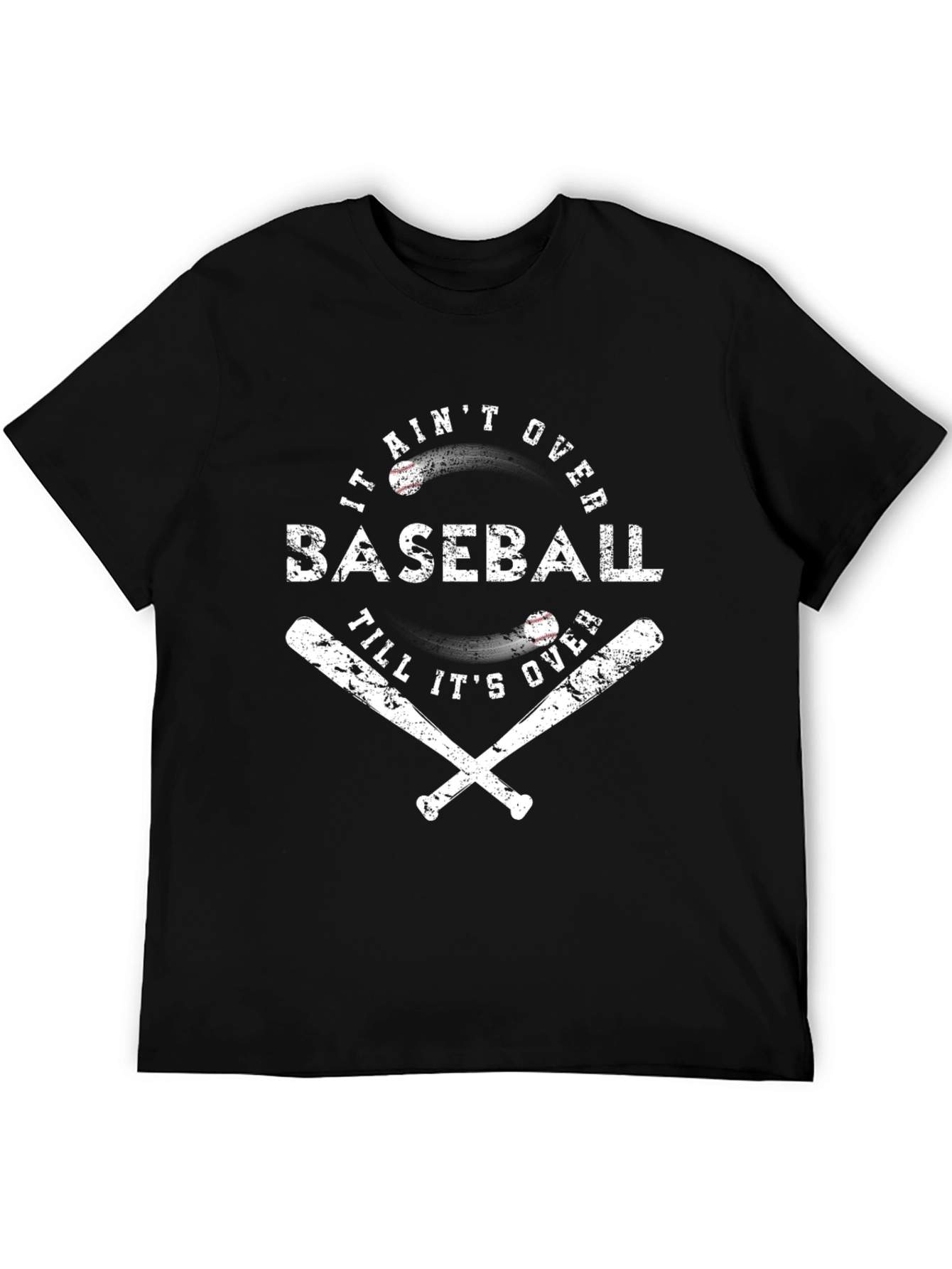 Baseball Graphic Tee - It Aint Over T-Shirt