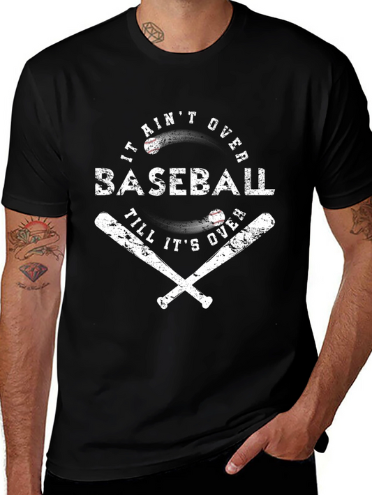 Baseball Graphic Tee - It Aint Over T-Shirt