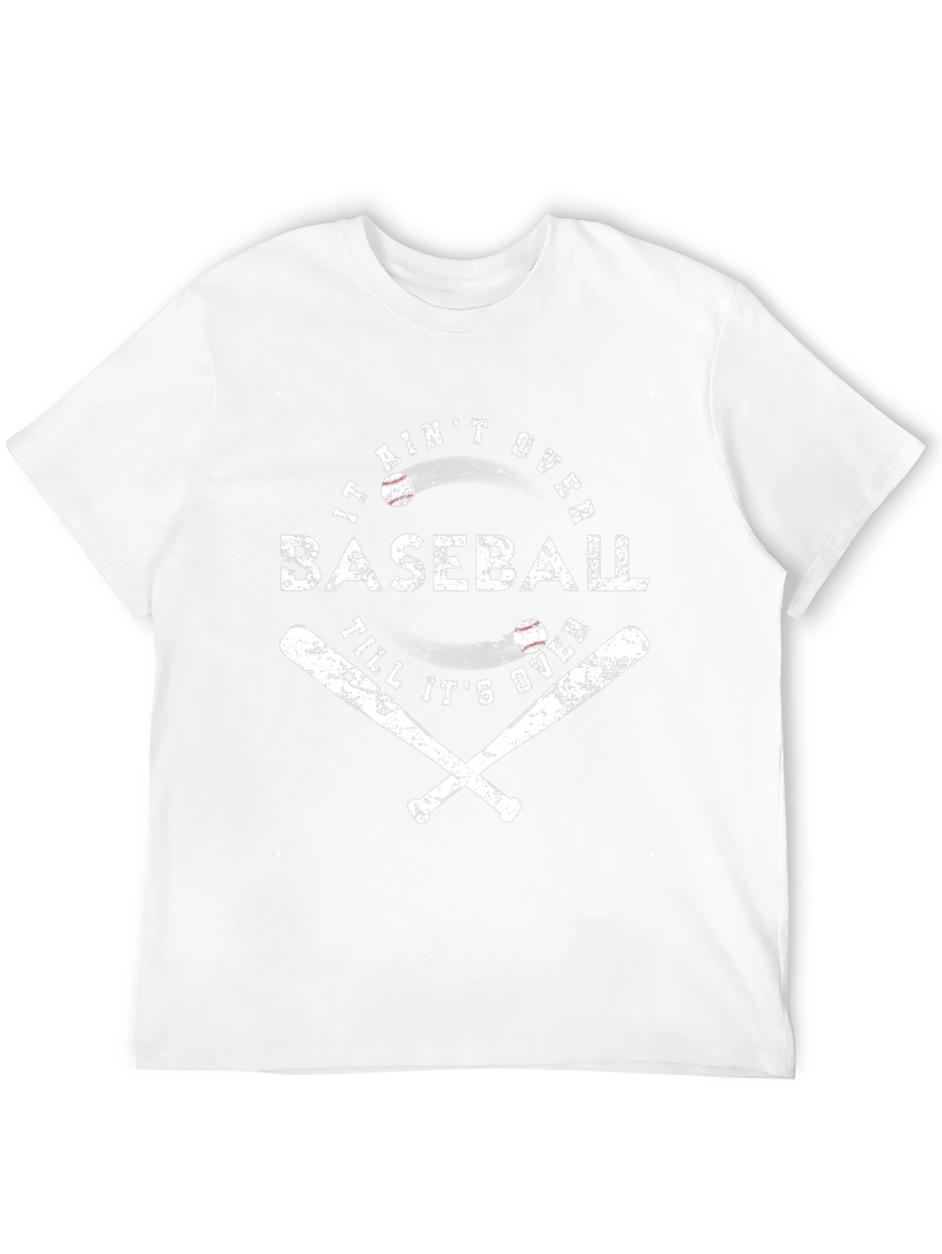 Baseball Graphic Tee - It Aint Over T-Shirt